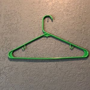 Set of 11 lime green hangers